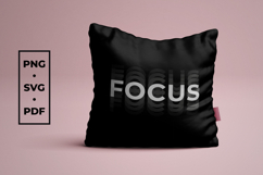 Focus Quote SVG PNG PDF Digital Download Product Image 3