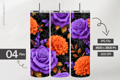 Marigold Flower Digital Papers - 04 Variations Product Image 2