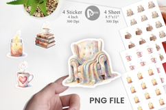 Cozy Mom Relaxation Sticker Product Image 1