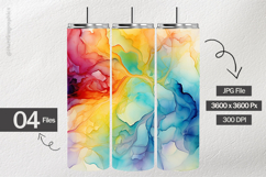 Rainbow Ink Digital Papers - 04 Variations Product Image 2