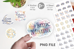 Celestial Boho Mother Sticker Product Image 1