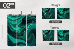 Turquoise Tumbler Wrap| Tumbler Sublimation Wrap Product Image 1