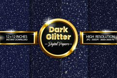 Dark Glitter Digital Papers - 04 Variations Product Image 1