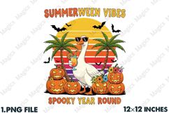 Summerween Vibes, Summer Halloween PNG Product Image 1