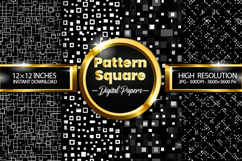 Pattern Square Digital Papers - 04 Variations Product Image 1