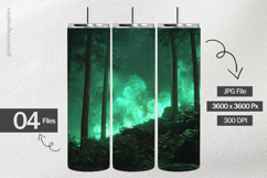 Green Flames Digital Papers - 04 Variations Product Image 2