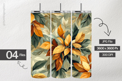 Leave Petals Digital Papers - 04 Variation Product Image 2