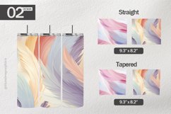 Soft Feather Tumbler Wrap| Tumbler Sublimation Wrap Product Image 1