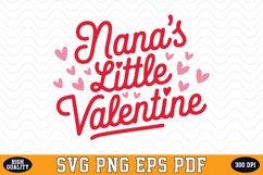 Nana&#039;s Little Valentine SVG | SVG Cut files Product Image 1