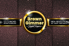 Brown Gimmer Digital Papers - 04 Variations Product Image 1