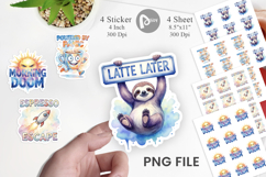 Funny Sarcastic Coffee Art Sticker Product Image 1