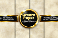 Cream Paper Digital Papers - 04 Variations Product Image 1