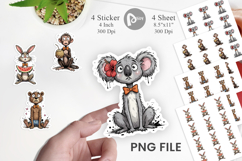 Funny Skinny Safari Summer Sticker Product Image 1