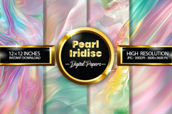 Pearl Iridisc Digital Papers - 04 Variations Product Image 1
