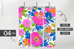 Lily Flower Digital Papers - 04 Variations Product Image 2