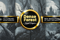 Dense Forest Digital Papers - 04 Variations Product Image 1