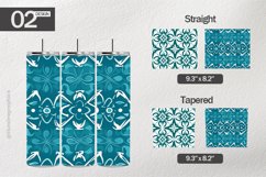 Teal Pattern Tumbler Wrap| Tumbler Sublimation Wrap Product Image 1