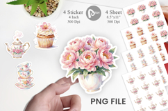 Floral Mother Day Tea Sticker Product Image 1