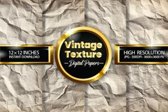 Vintage Texture Digital Papers - 04 Variations Product Image 1