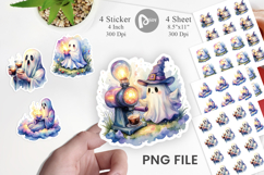 Midnight Espresso Magic Art Sticker Product Image 1