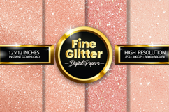 Fine Glitter Digital Papers - 04 Variations Product Image 1