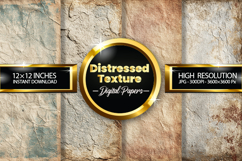 Distressed Texture Digital Papers - 04 Variations Product Image 1