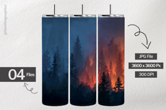 Burning Forest Digital Papers - 04 Variations Product Image 2