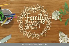 Family, The Greatest Present of All Time Papercut Product Image 1