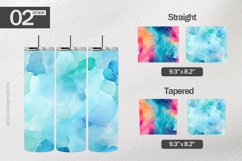Watercolor Tumbler Wrap| Tumbler Sublimation Wrap Product Image 1