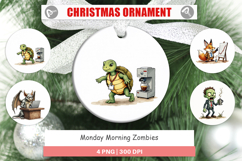 Monday Morning Zombies Ornament Product Image 1