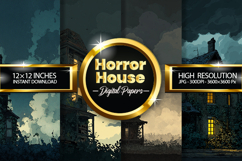 Horror House Digital Papers - 04 Variations Product Image 1