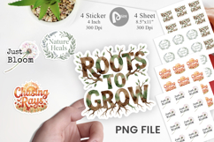 Wildflower Growth Quote Sticker Product Image 1