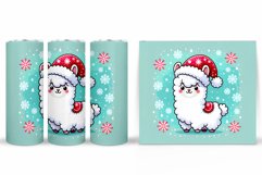 Christmas Lama Tumbler Design. Christmas Tumbler Sublimation Product Image 2