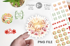 Tropical Growth Quote Sticker Product Image 1