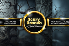 Scary Branch Digital Papers - 04 Variations Product Image 1