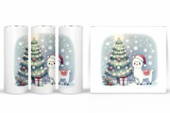 Christmas Lama Tumbler Design. Christmas Tumbler Sublimation Product Image 2