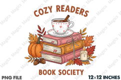 Autumn Cozy Readers Sublimation Product Image 2