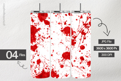 Red Splatter Digital Papers - 04 Variations Product Image 2