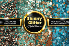 Shinny Glitter Digital Papers - 04 Variations Product Image 1