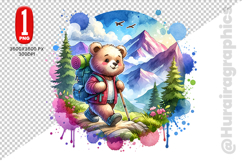 Cute Bear Clipart - PNG File Product Image 1