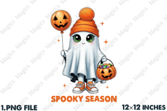 Ghost Spooky Season Pumpkin Halloween Product Image 1