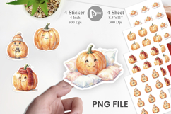 Cozy Fall Pumpkin Sticker Product Image 1