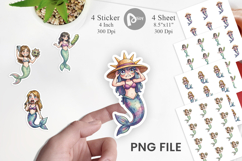 Awkward Alien Mermaids Sticker Product Image 1