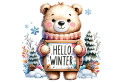Hellow Winter Clipart - PNG File Product Image 1
