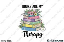 Book Are My Therapy Png Product Image 2