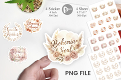 Boho Floral Mama Sticker Product Image 1