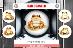 Car Coaster Frog Wildlife Product Image 1