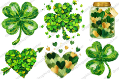 St. Patrick’s Day Heart Brushstroke PNG, St. Patrick’s Day Product Image 1