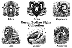Ocean Zodiac Signs Collection Product Image 2