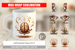 Sarcastic Coffee Bean Mug Wrap Product Image 1